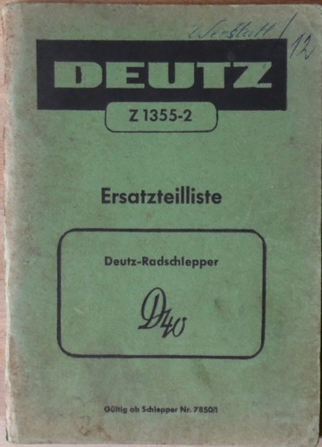 Deutz schlepper 40 - schlepper, d