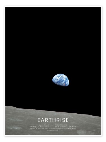 Poster earthrise apollo - poster,