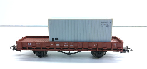 Piko flachwagen mit ladung - h0,