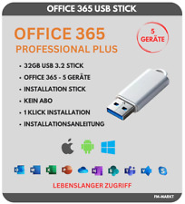 Microsoft Office 365 Pro Plus | Word Exel Outlook | USB Installation Stick