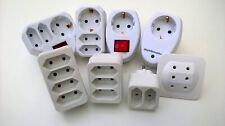 EURO-MEHRFACHSTECKER ADAPTER KOMBI-ADAPTER EUROPA-ZWISCHENSTECKER SCHUKOSTECKER