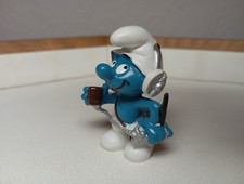 Schleich Schlumpf CB Radio Funker silber Antenne - 20143 - Schlümpfe Kopfhörer 