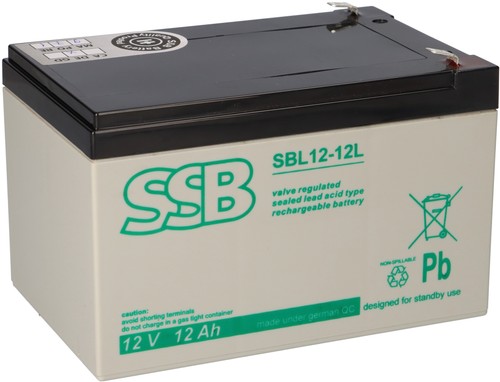 Sbl 12l agm batterie - agm, 6,3mm