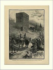 Schleglerschloß in Heimsheim Schleglerkönige Graf Eberhard Holzstich L 998