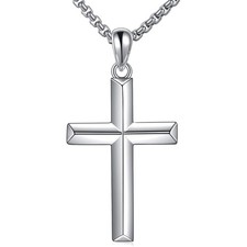 Kreuz Kette Sterling Silber