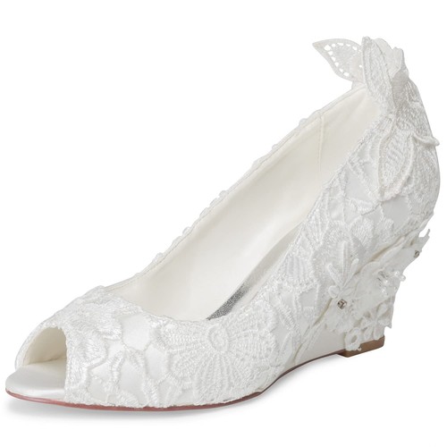Damen brautschuhe satin pumps - brautschuhe,