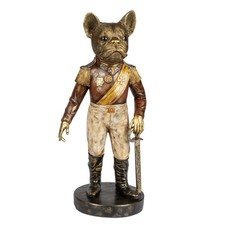 Dekofigur Bulldogge im Anzug