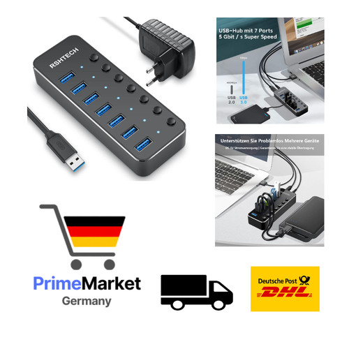 Rshtech usb hub ports 5 - usb,