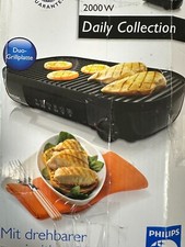 Philips Tischgrill HD 6321 mit beidseitig benutzbarer Platte D