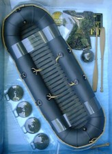 1:6 Pionierschlauchboot Raft Modell für Actionfiguren von 21st Dragon 3R DID