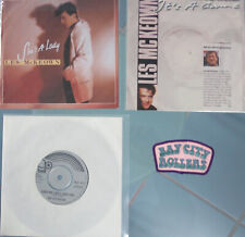 LES McKEOWN   ( Bay City Rollers )  " SHE'S A LADY " Single 1988 + Si.1989 +Aufn