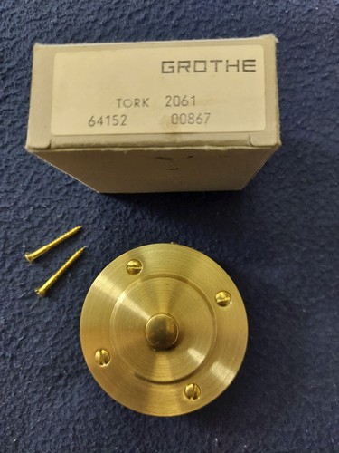 Grothe klingeltaster messing - klingeltaster,