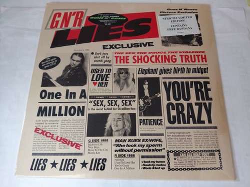 Guns roses r lies lp - roses, n'