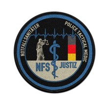 Patch Notfallsanitäter Justiz Klett Uniform Abzeichen NFS notSan #39357