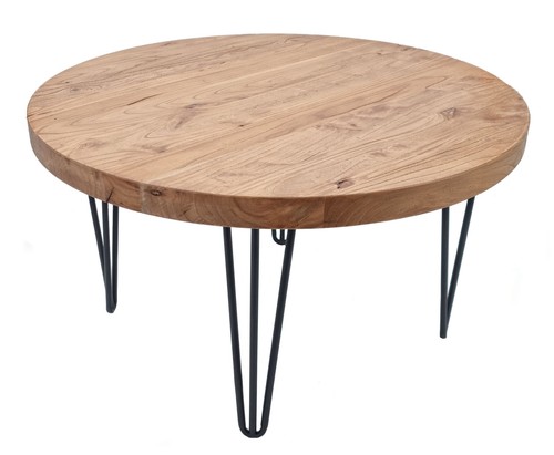 Holz metall beistelltisch ulme - holz,
