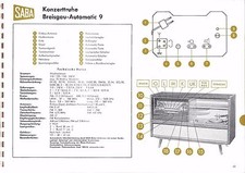 Service Manual-Anleitung für Saba Konzerttruhe Breisgau Automatic 9, 1958/59