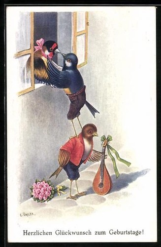 Künstler öhler vögel - c.,