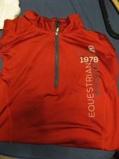 CAVALLO sportliches Funktions- Langarmshirt- Gr 44 in schönem nicht grellem Rot.