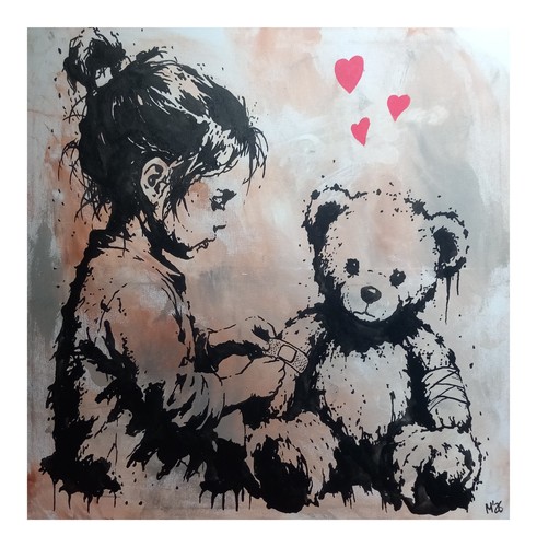 Original street art - original, gemälde