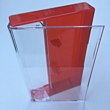 Musik Cassettenhüllen Leerhüllen, MC Kassetten Hüllen, transparent rot