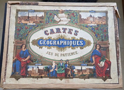 Jeu patience cubes ancien - jeu,
