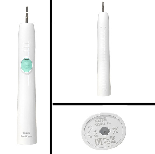 White toothbrush handle hx6530 - toothbrush,