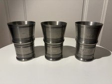 Zinn Becher 3-Set, Punze SKS