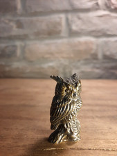 Miniatur Bronze/Messing Uhu