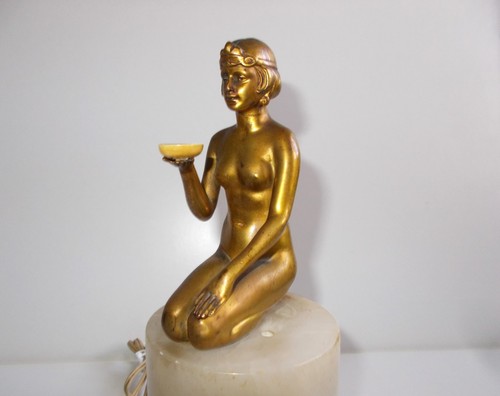 Art deco antike nachtlampe - antike,