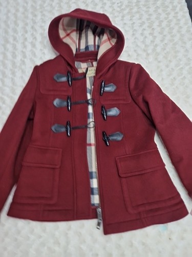 Damen burberry woll dufflecoat - woll,