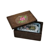 Puppenhaus Voll Holz Schmuck Box 1:12 Schlafzimmer Schminktisch Zubehör