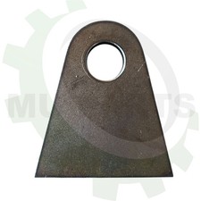 1x Stahllasche Blech mit Loch