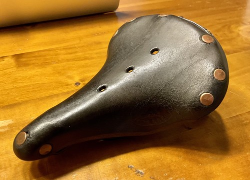 Vintage brooks leder sattel - vintage,