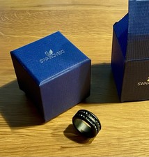Swarovski Ring schwarz - Größe 66