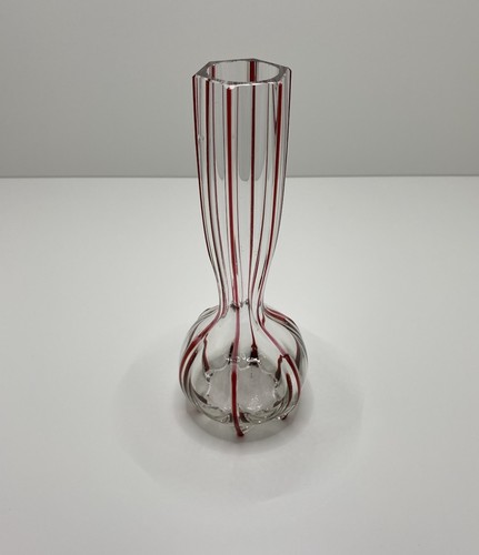 Jugendstil glas stangenvase - glas,