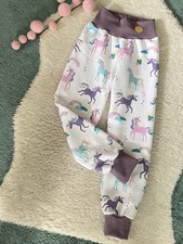 ♥ Warme Pumphose Mitwachshose (Sweat) ♥ Gr.  116-122 NEU Handmade*Einhorn*