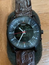 DKNY Dual Time Uhr schwarz 41