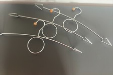 Garderoben-Bügel, Kleiderbügel, Chrom, 5 Stück