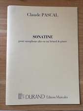 Noten "Sonatine" Claude Pascal (Altsaxophon und Klavier) – GEBRAUCHT