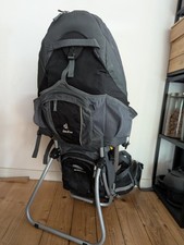 Deuter Kid Comfort 3 Kraxe Kindertrage, Wandern, Grau Schwarz