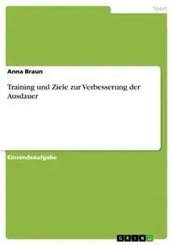 Training und ziele zur - training,