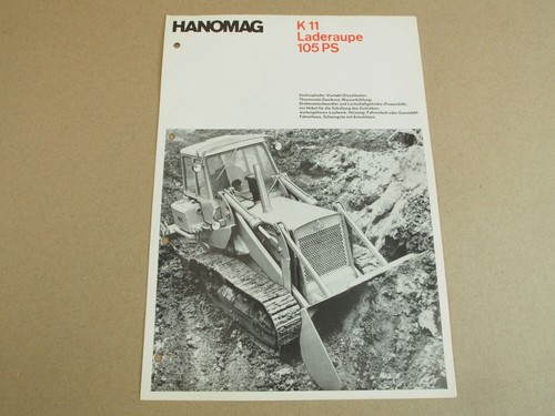 Prospekt hanomag k11 laderaupe - prospekt,