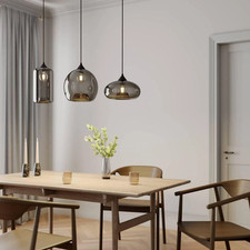 Hängelampe Pendelleuchte Lindby Marla Deckenlampe 3-flammig E27 rauchgrau B-Ware