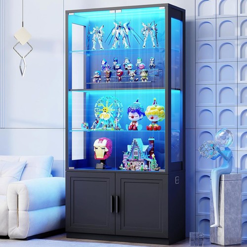 Stöckige vitrine mit - 4-stöckige,