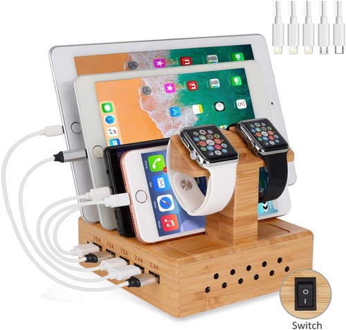 Handy ladestation bambus usb - handy,