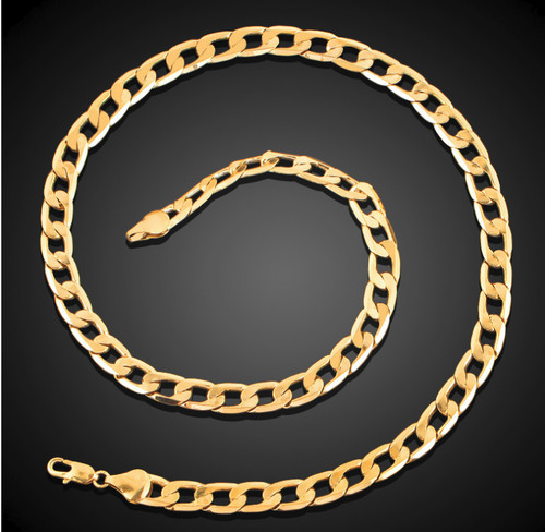 18k goldkette 4mm 60cm lang - 18k,