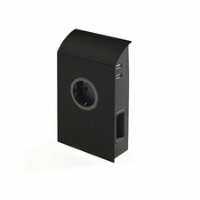 Anbausteckdose 1xSchuko / 2xEuro / 2xUSB schwarz Unterbausteckdose Wandsteckdose