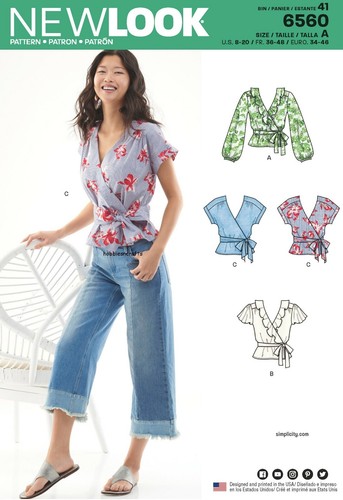 New look 6560 wickeloberteile - look,