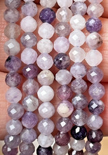 Lila Lepidolith Perlen