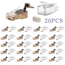 20x Netzwerk Stecker Set RJ45
